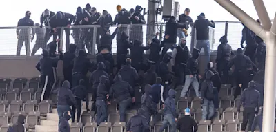 Chaoten von Hertha und Dynamo Dresden suchen die Konfrontation