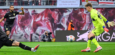 Nübels Slapstick-Einlage besiegelt Stuttgarts Niederlage im Topspiel bei RB Leipzig