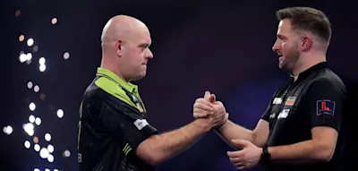 &bdquo;Ein Wettstreit? Nicht f&uuml;r mich&ldquo;, blafft van Gerwen nach seinem Sieg &uuml;ber den Deutschen