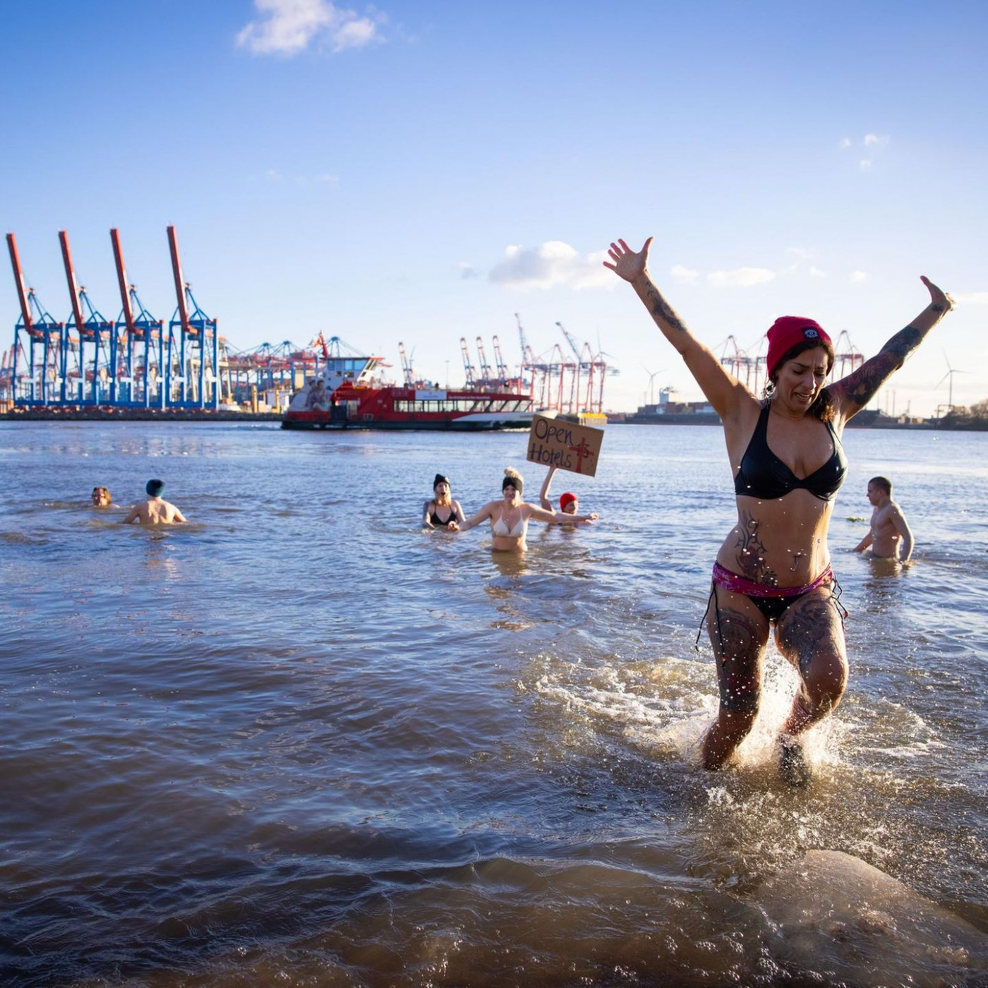 Eisbaden f&uuml;r einen guten Zweck und aus &Uuml;berzeugung