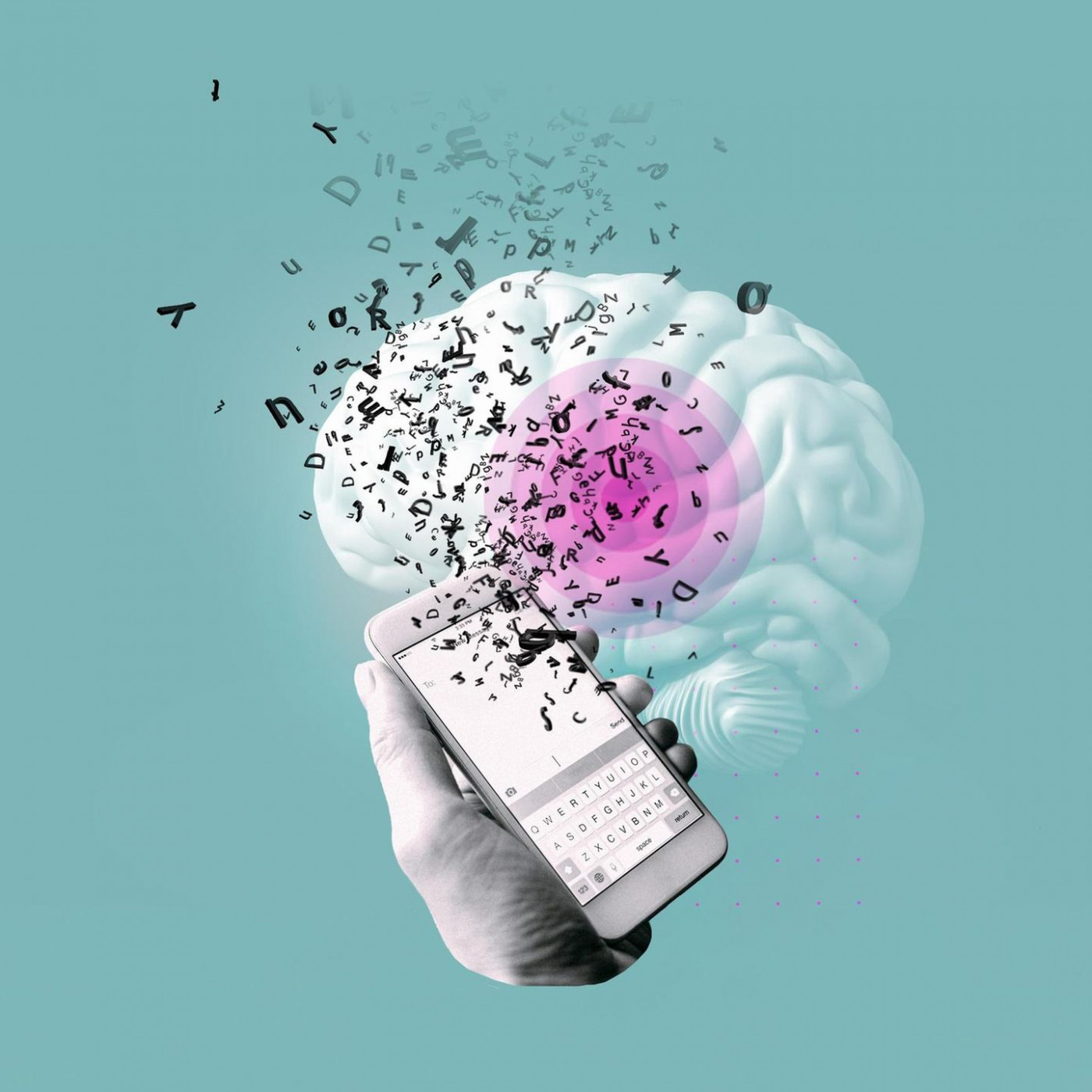 Warum ein Teenager keine Texte mehr auf dem Handy tippen kann