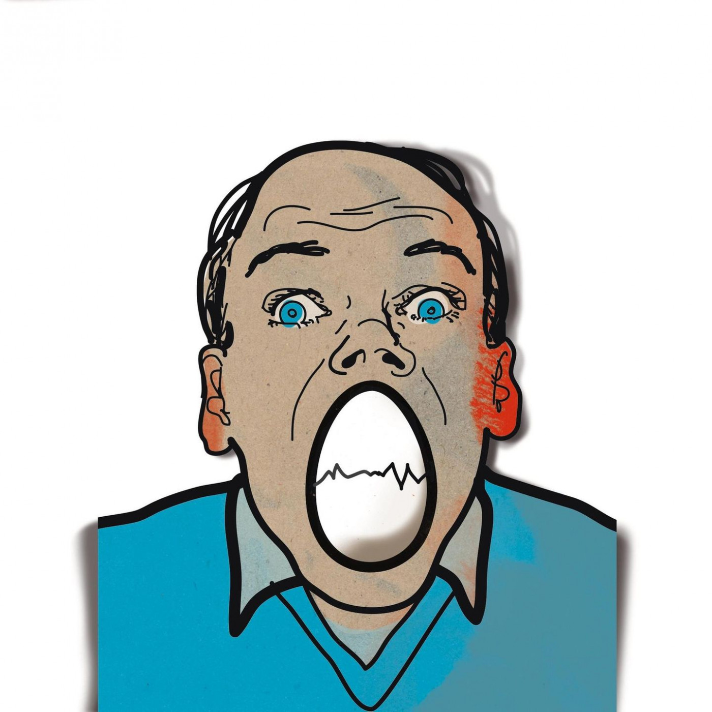 Er kann nicht mehr richtig schlucken. Dann findet ein Arzt das Problem