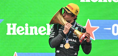 &bdquo;Mir fehlen die Worte, mir kommen die Tr&auml;nen&ldquo;, sagt Antonelli nach seiner historischen Fahrt