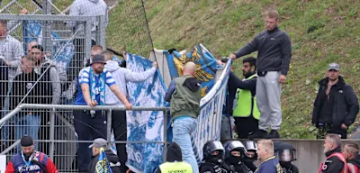 Rostock-Fan st&uuml;rzt im Stadion zw&ouml;lf Meter in die Tiefe