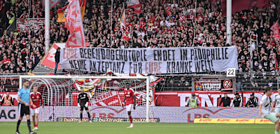 &bdquo;Eure Regenbogenutopie&ldquo; &ndash; Cottbus reagiert auf Hassbanner gegen St. Pauli
